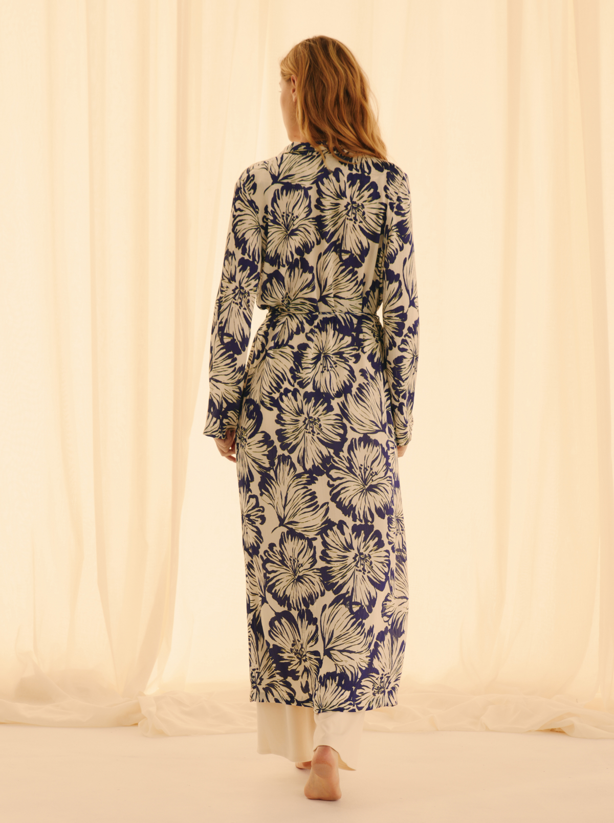 Kimono Purple Hibiscus Croisé