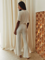 Pantalon Easy Pearly Lines flare