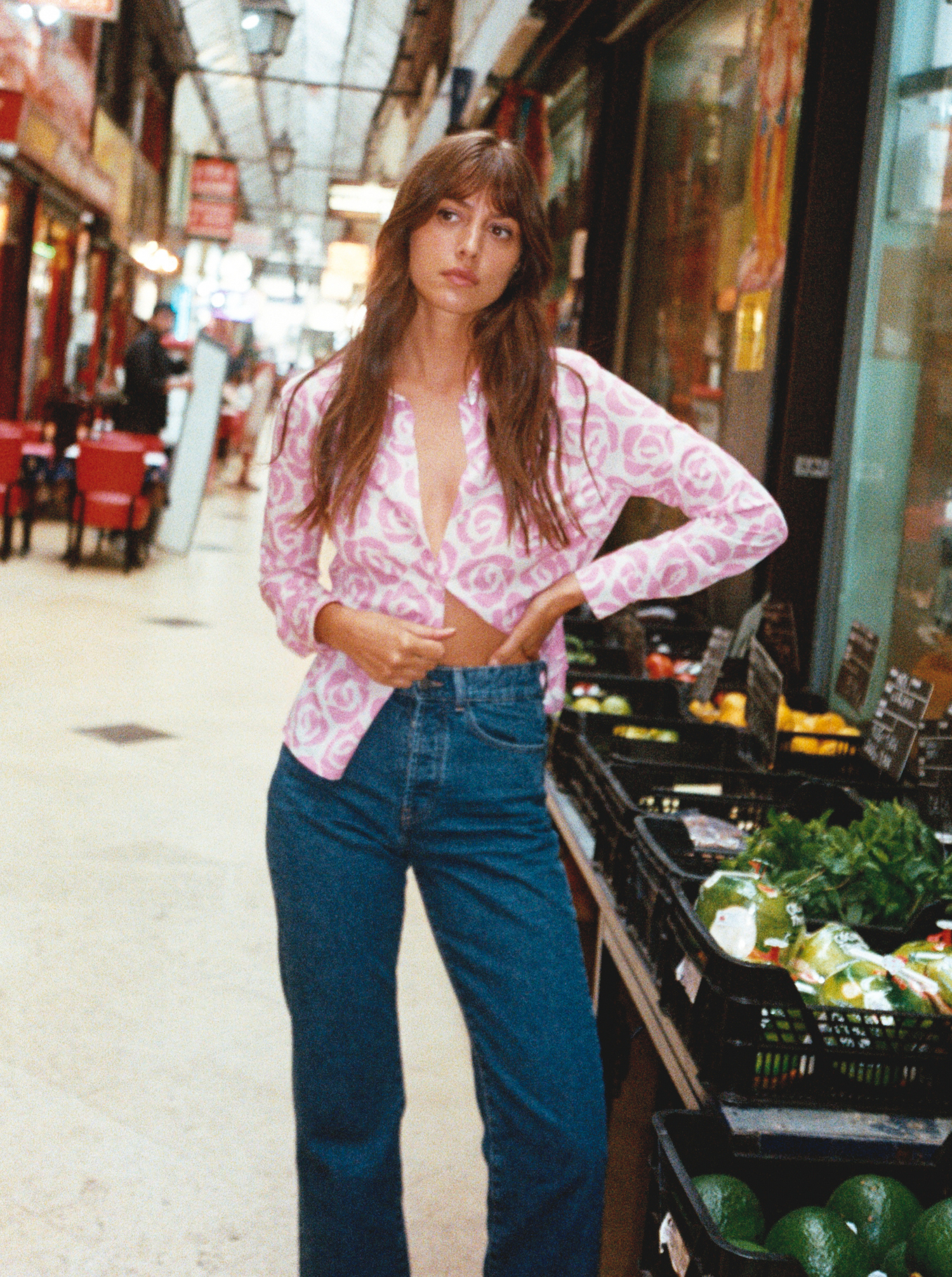 Chemise Pink & Roses