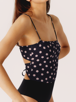 Body Flower Dots Bretelles Fines