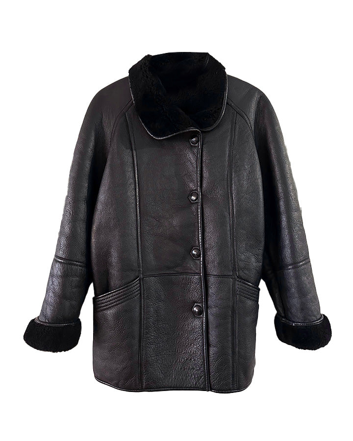Manteau En Peau Lainée