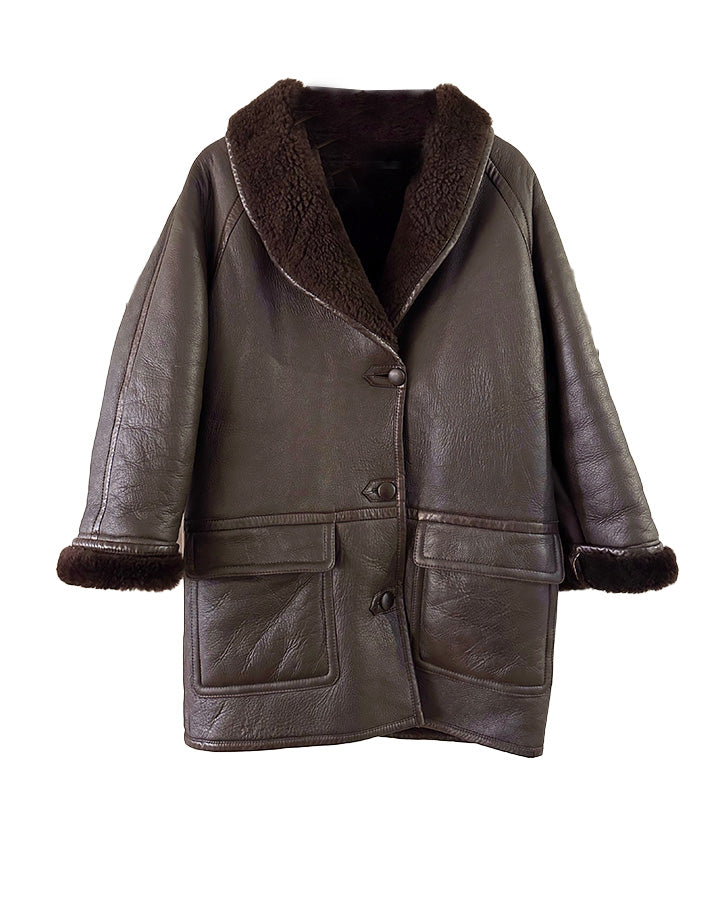 Manteau En Peau Lainée