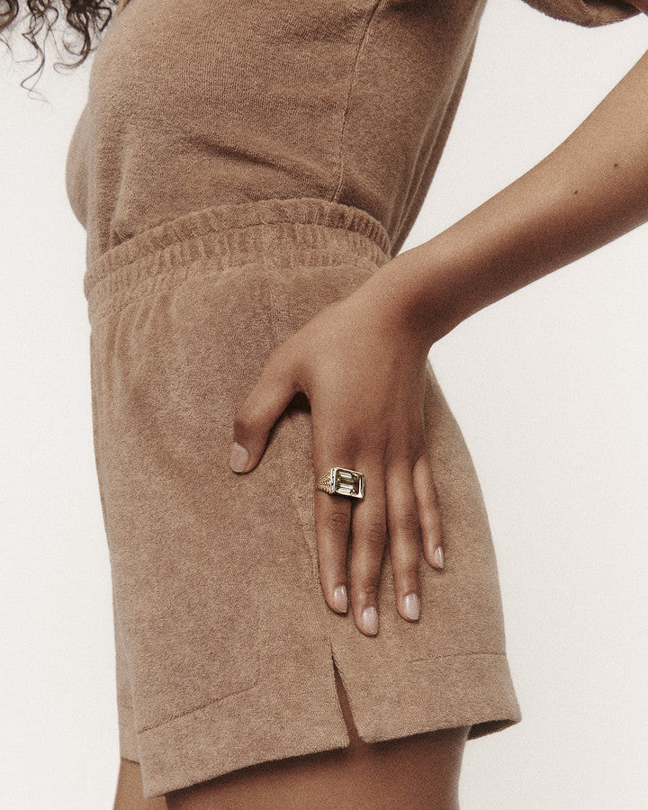 Bague Poppy amethyste verte