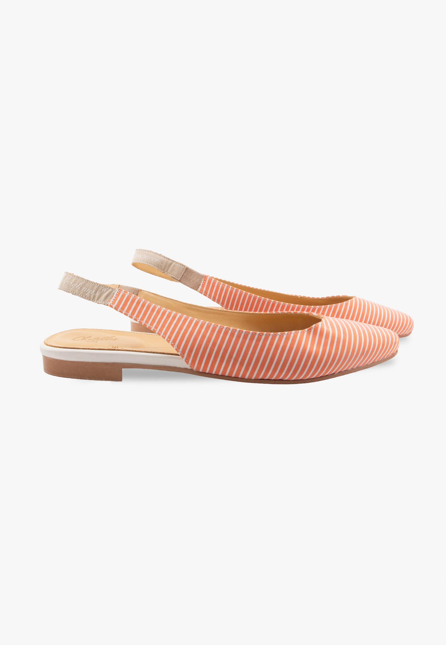 Slingback Stripes Salmon