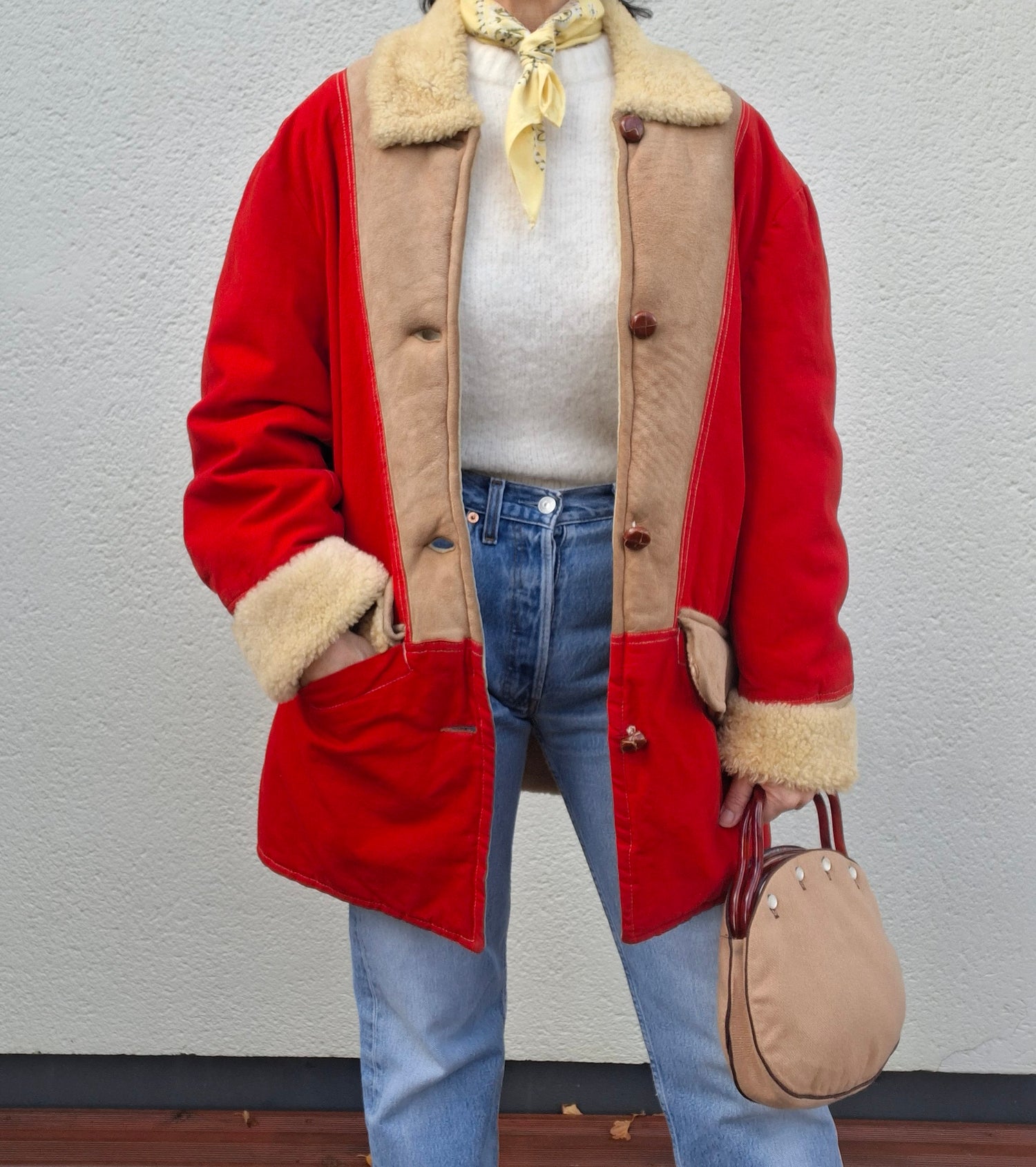 Parka En Daim Et Coton