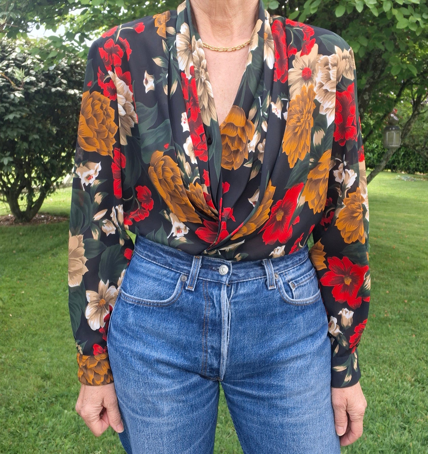 Top à fleurs 90's
