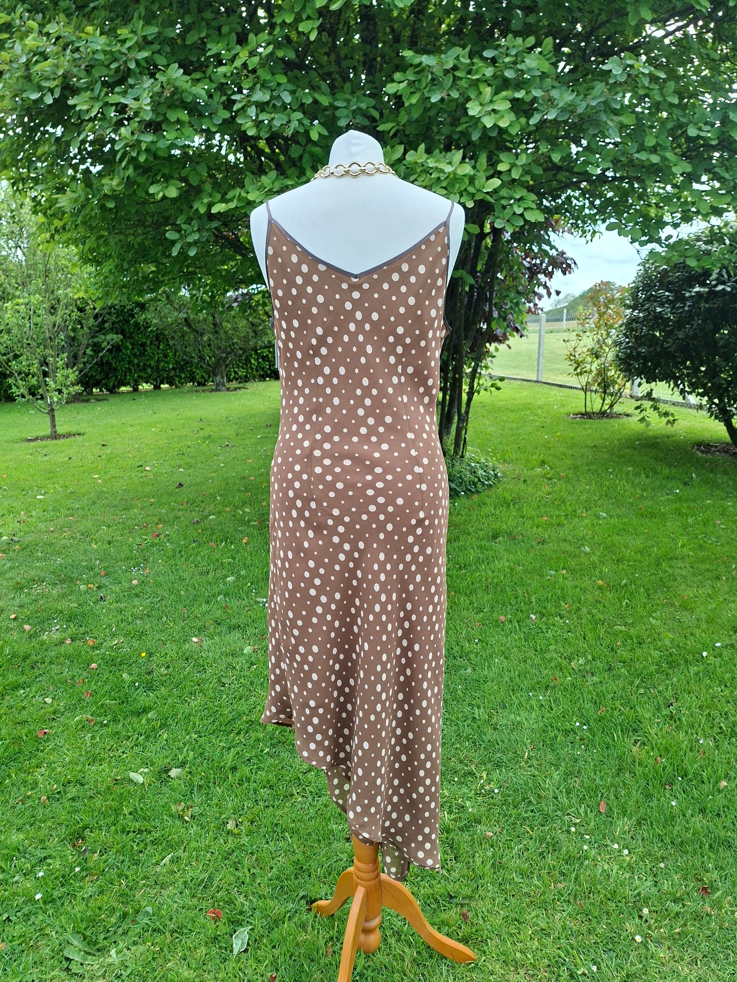 Robe longue à pois 90's