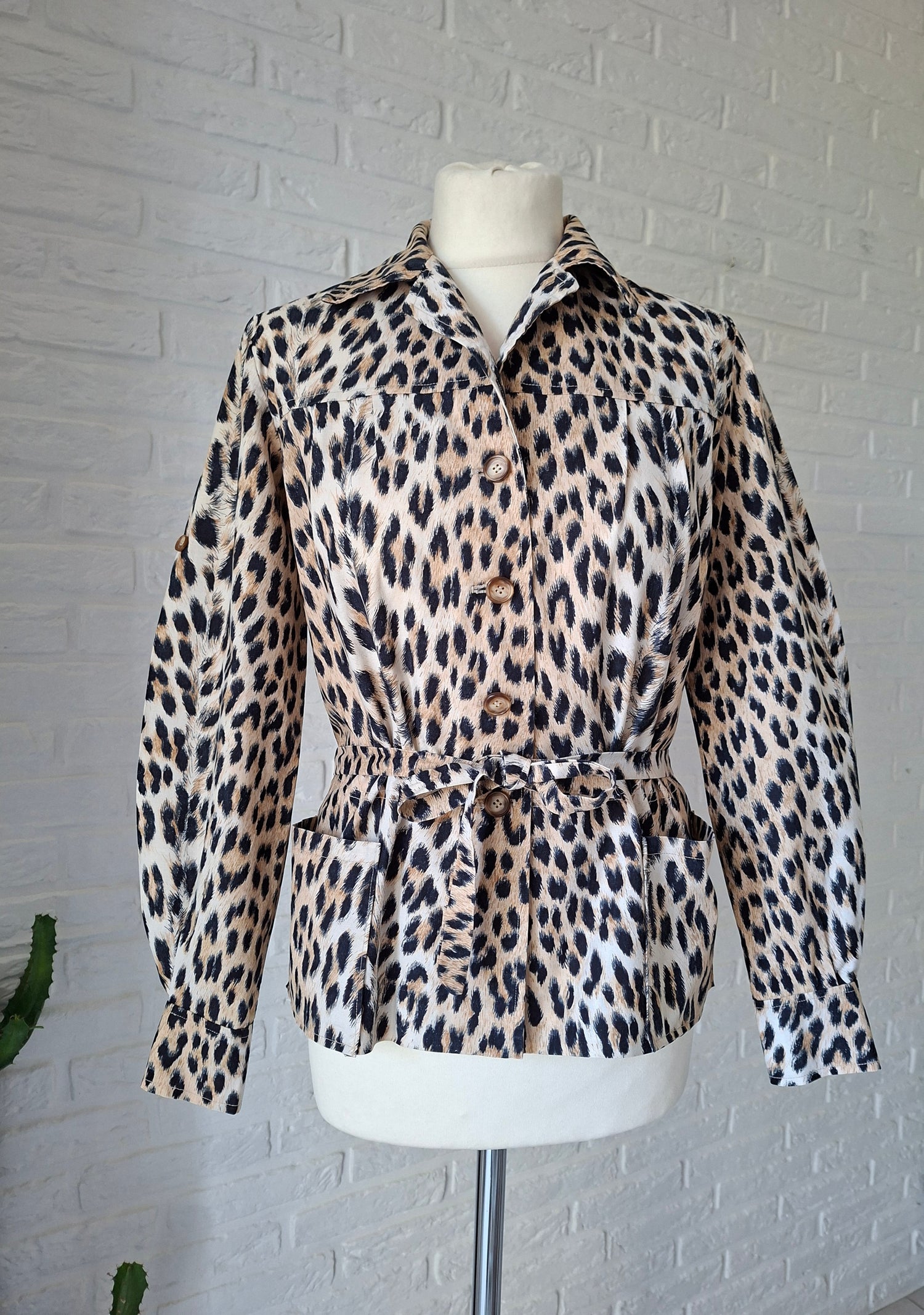 Saharienne léopard en coton