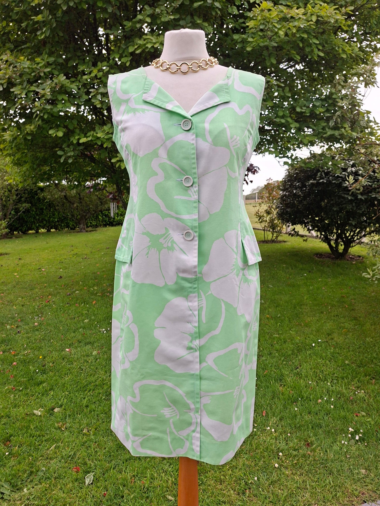 Robe Courrèges à fleurs