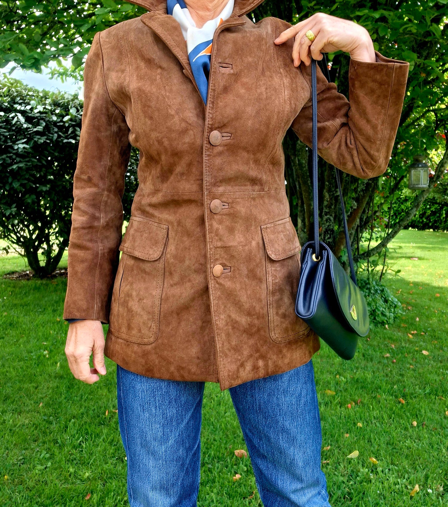 Veste en daim 70's