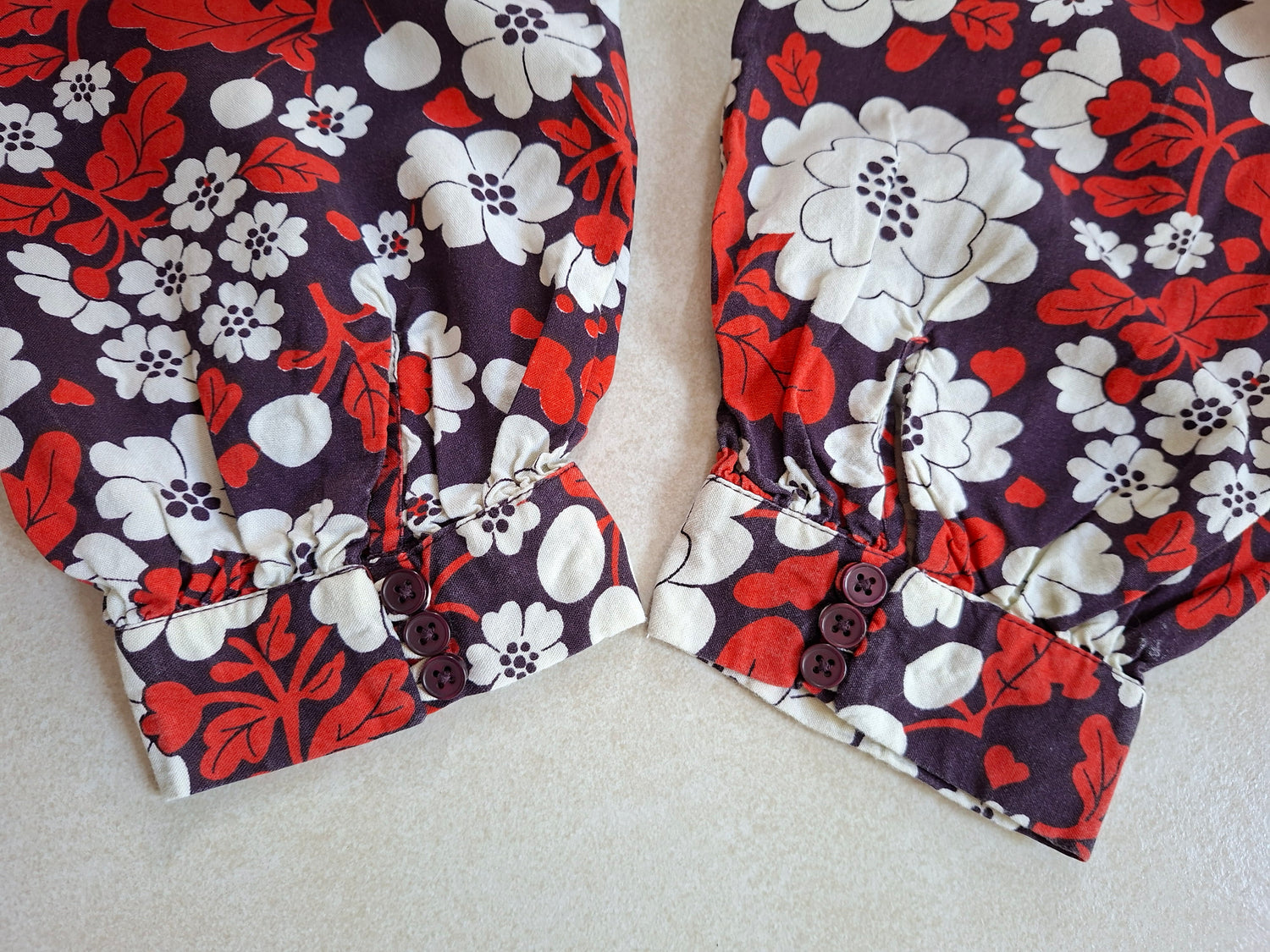 Combinaison flare à fleurs