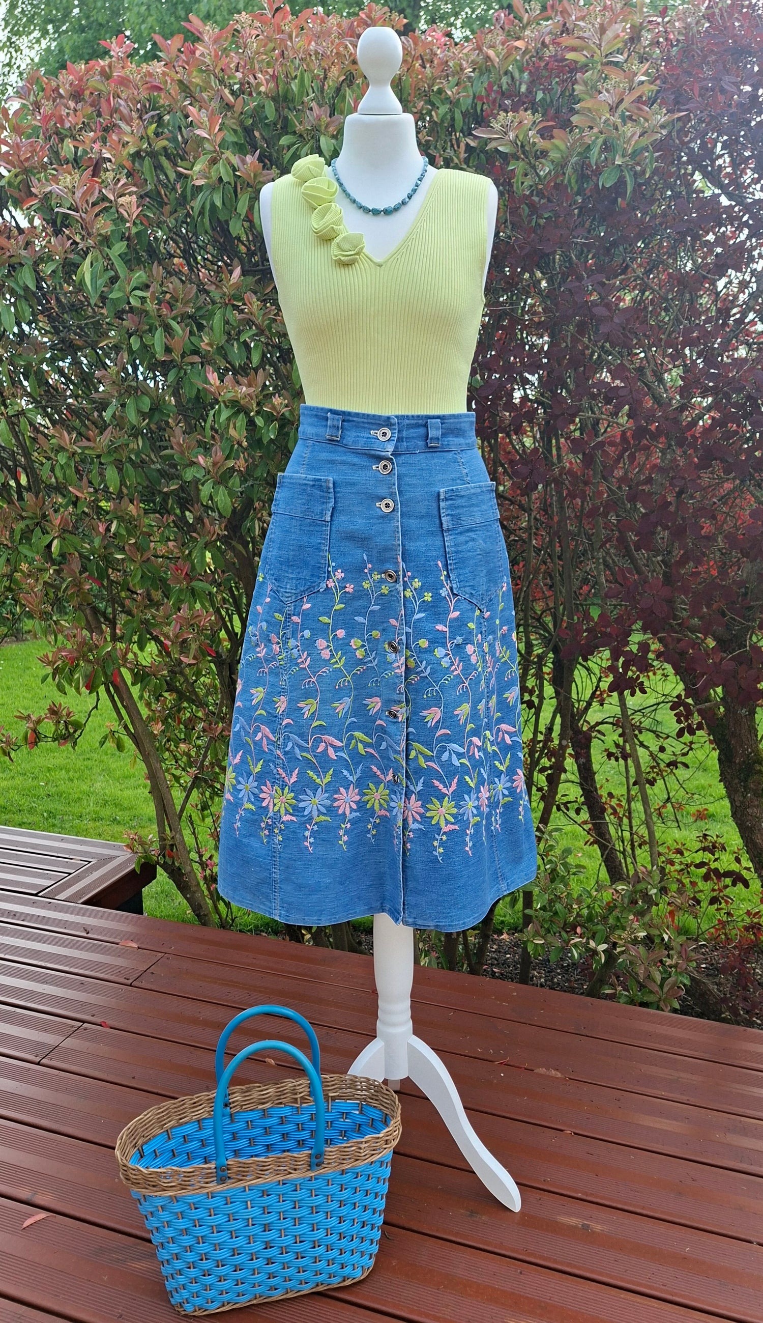 Jupe Longue Brodée 70'S