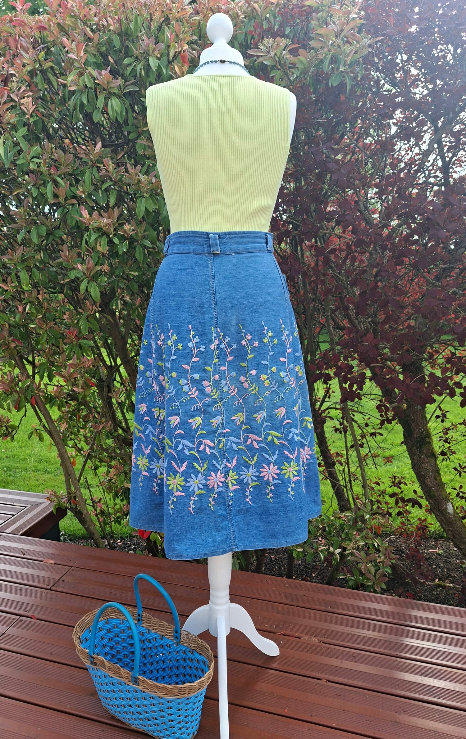 Jupe Longue Brodée 70'S