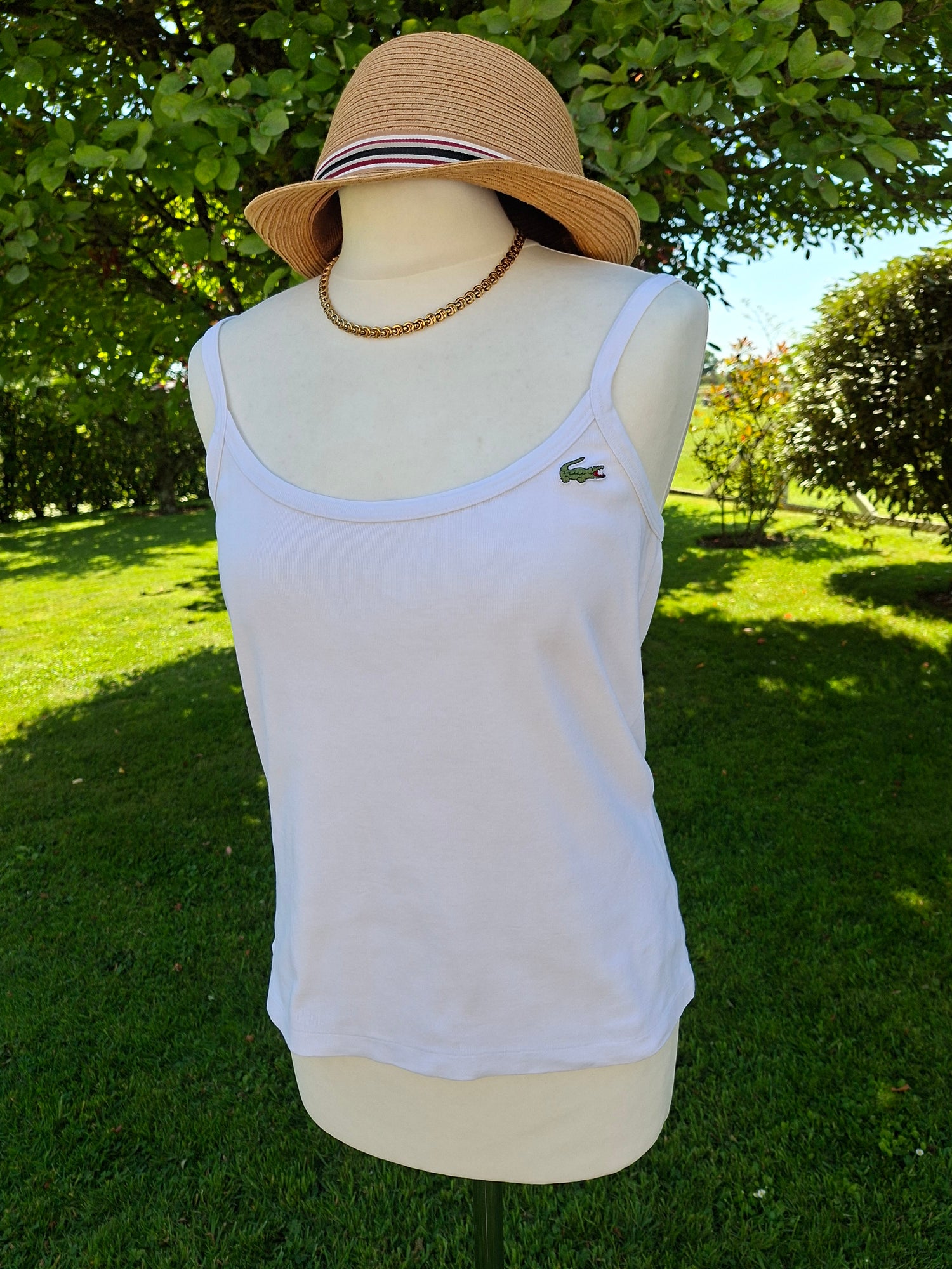 Débardeur blanc Lacoste