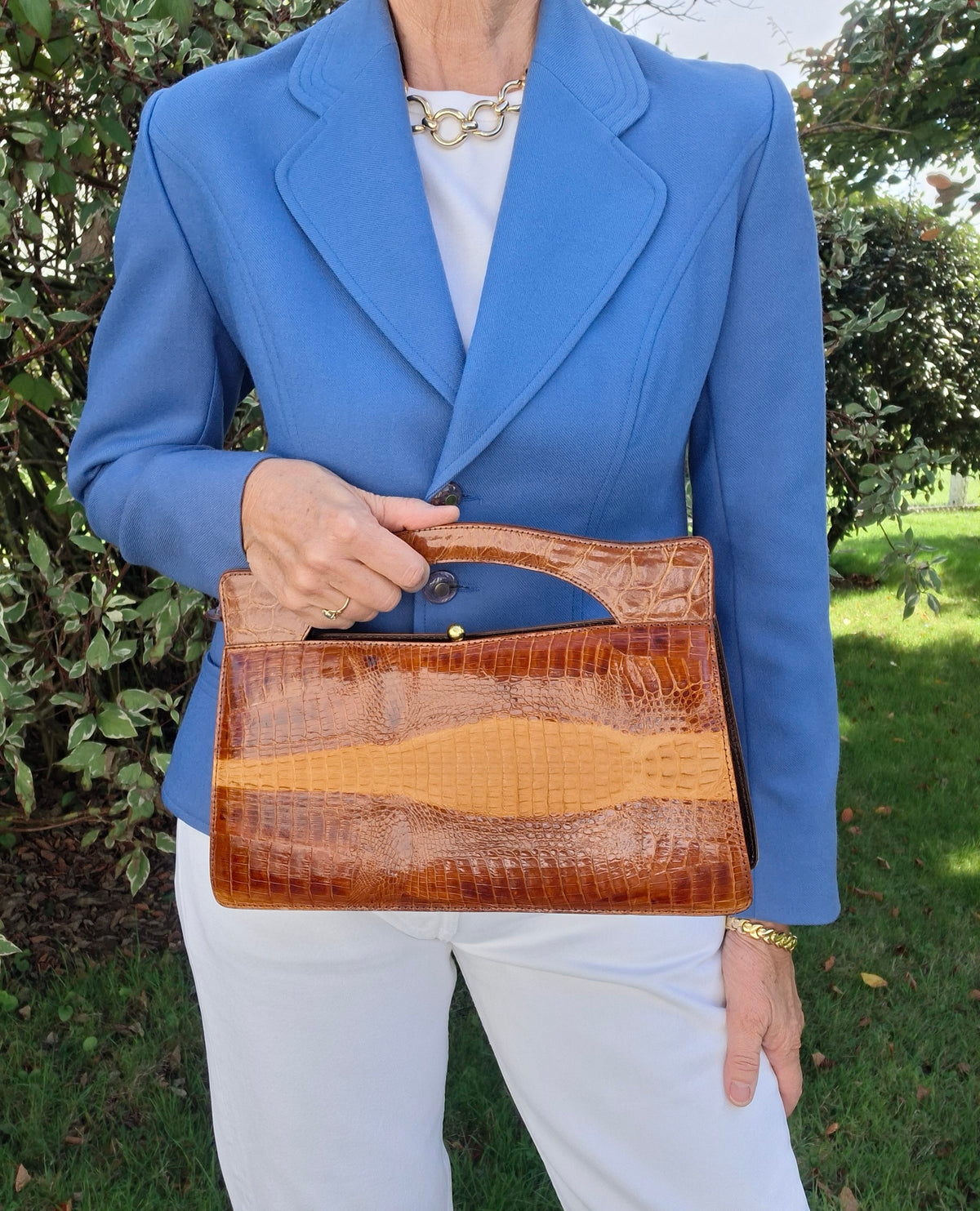 Sac à main cuir exotique