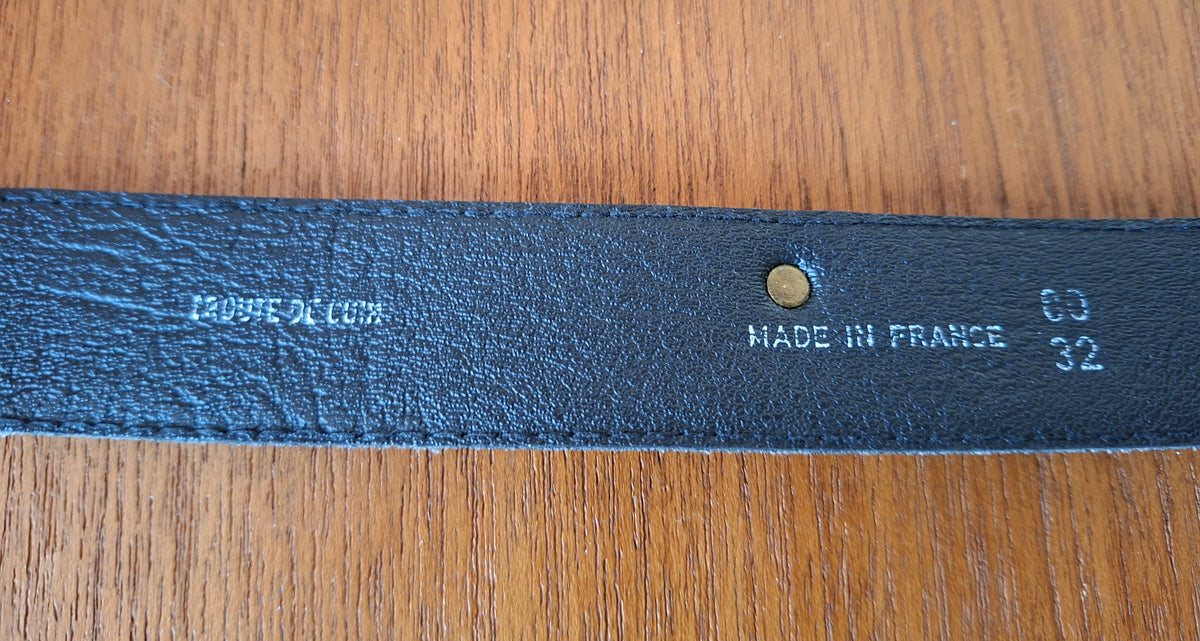 Ceinture en cuir noir