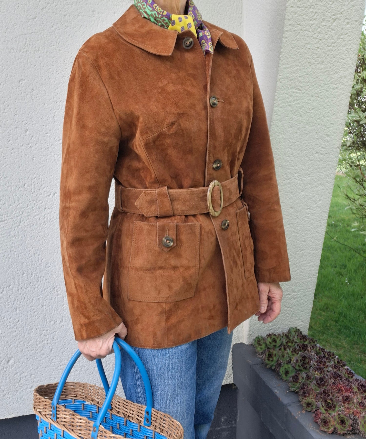 Saharienne en daim 70's