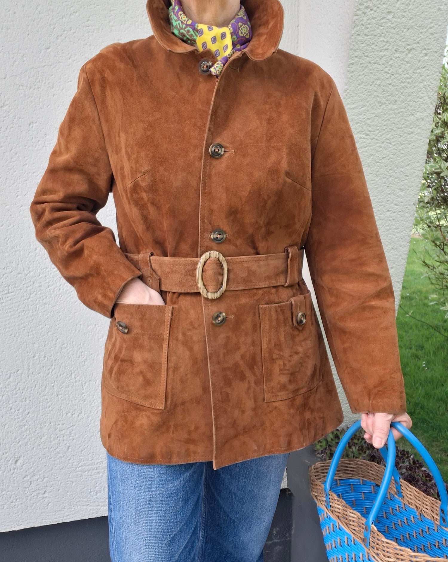 Saharienne en daim 70's