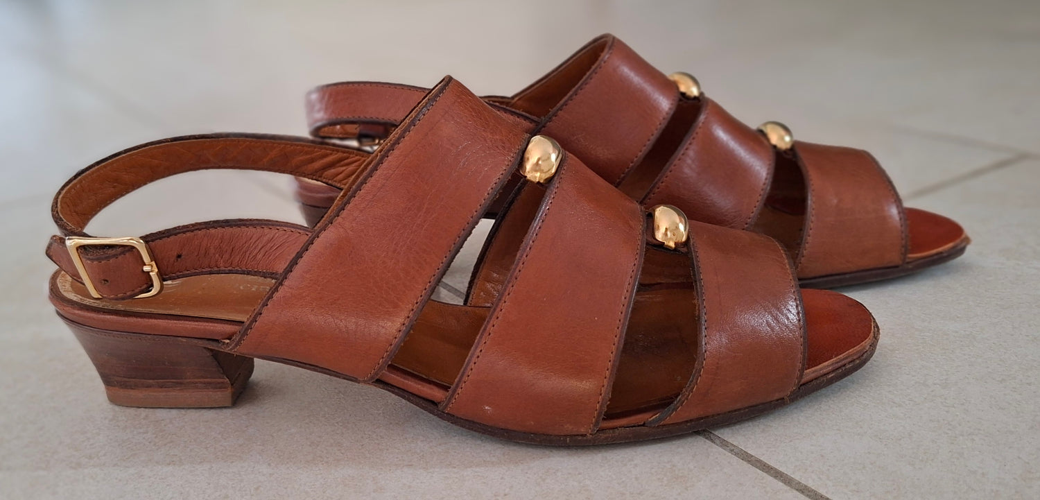 Sandales en cuir 90's