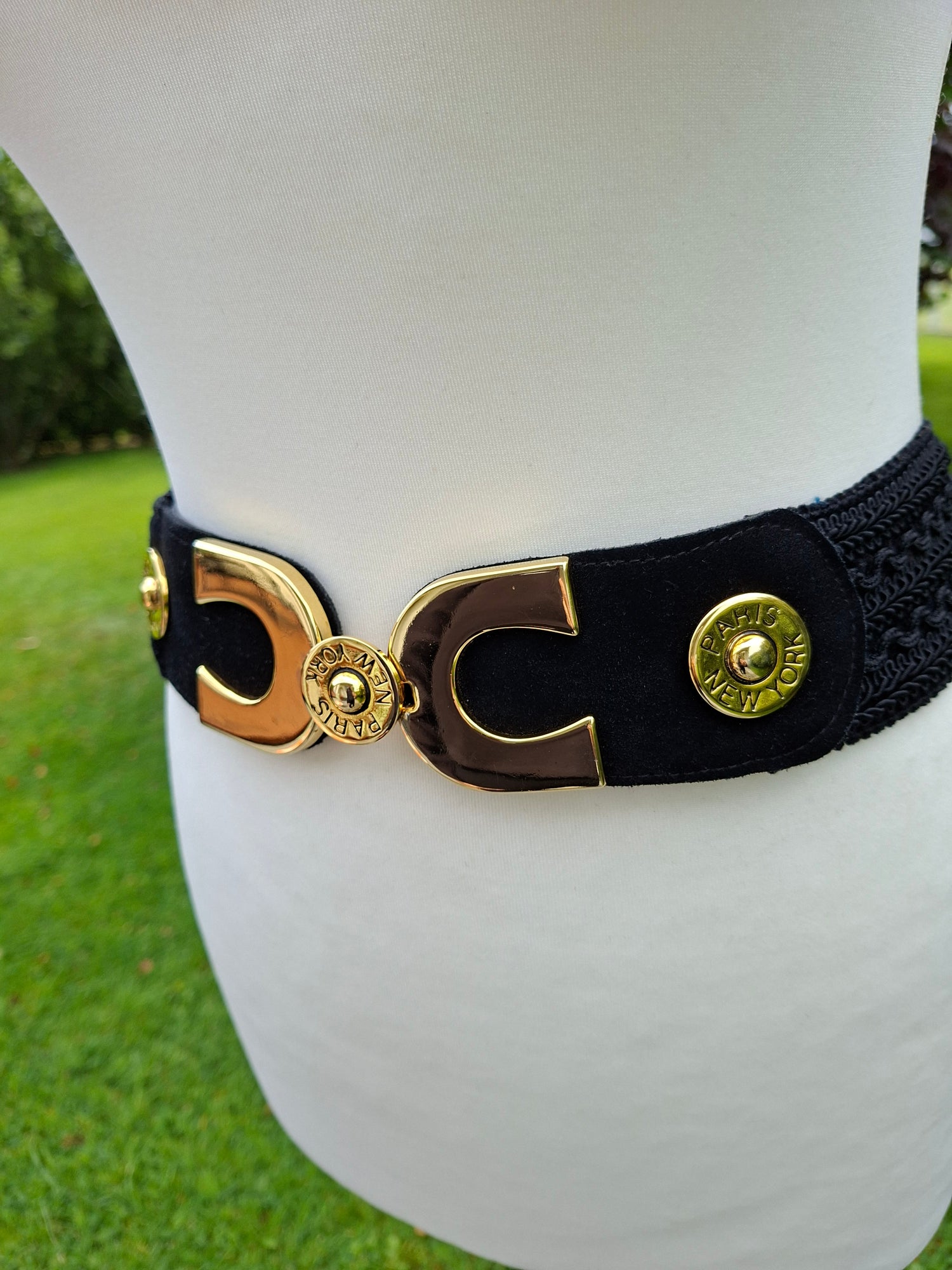 Ceinture Passementerie noir et or