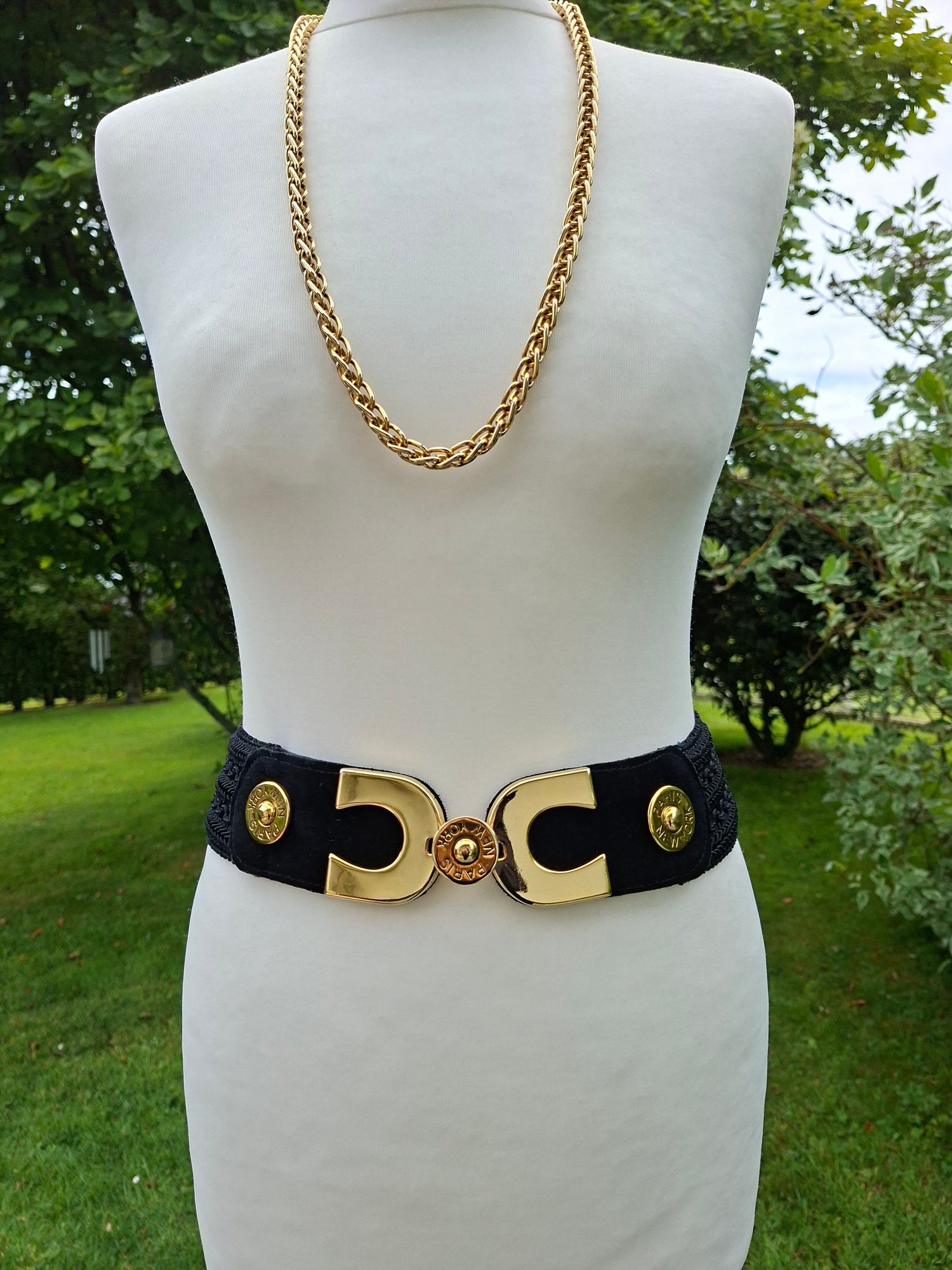Ceinture Passementerie noir et or