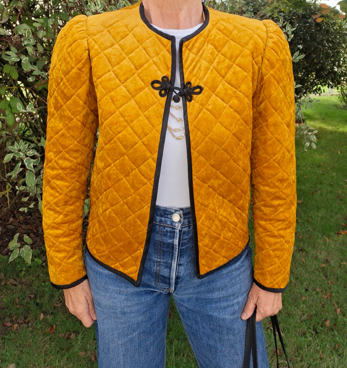 Veste matelassée en velours