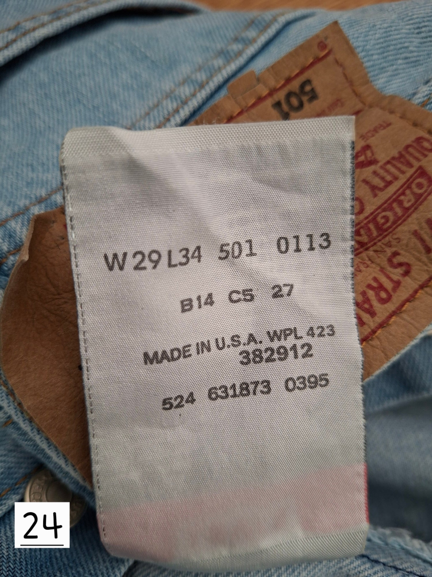 Jean Levi's 501 W29 L34