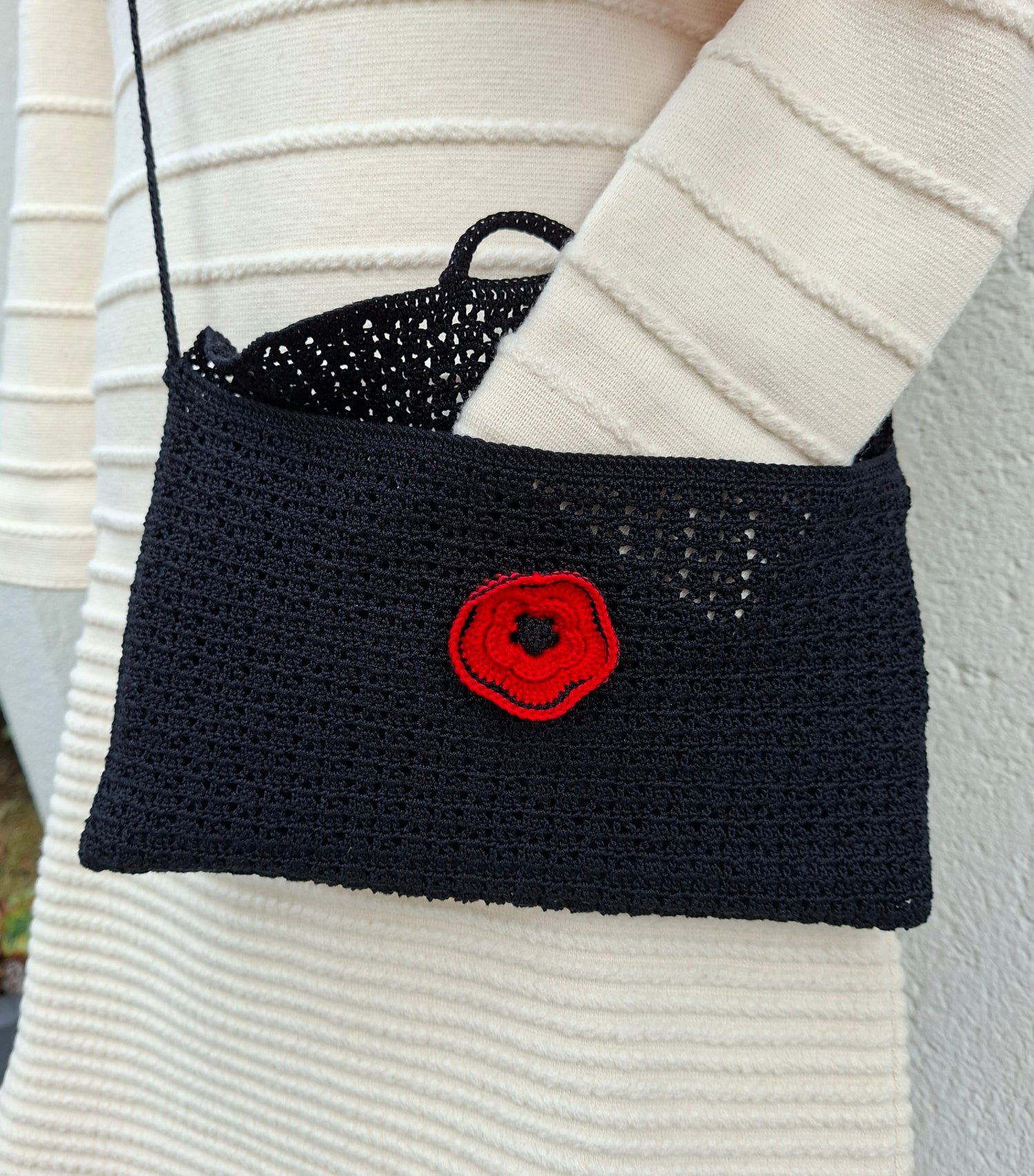 Sac pochette en crochet