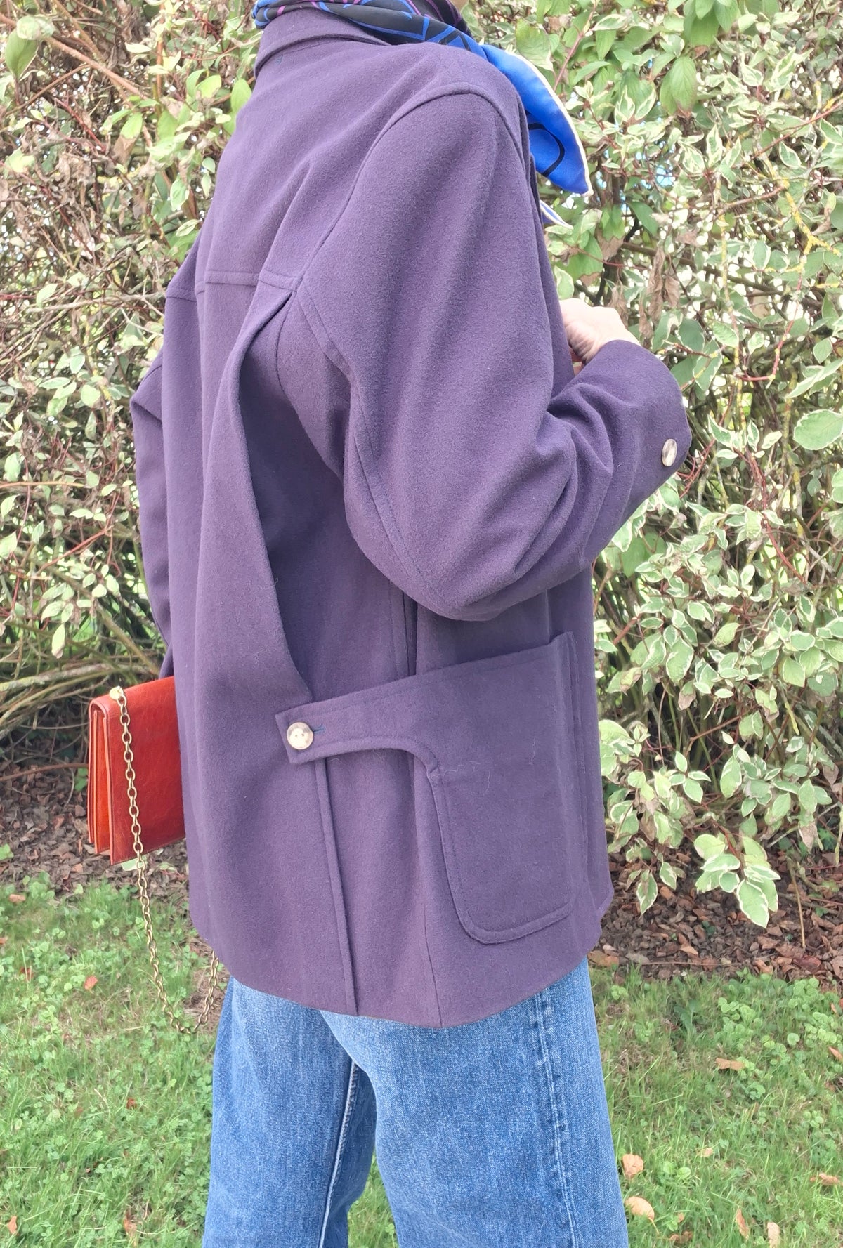 Blazer en laine violet