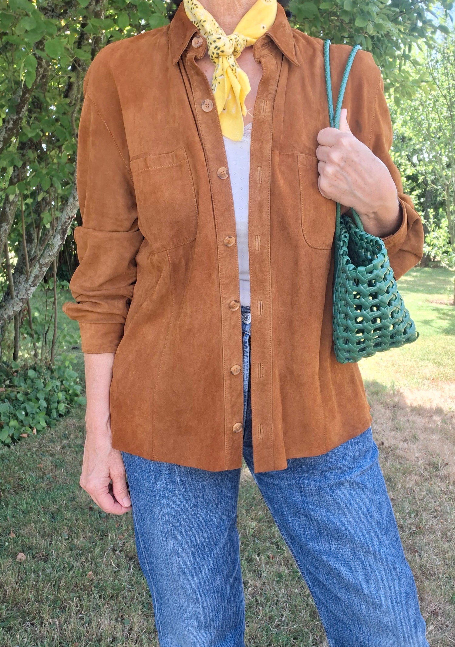 Veste chemise en daim