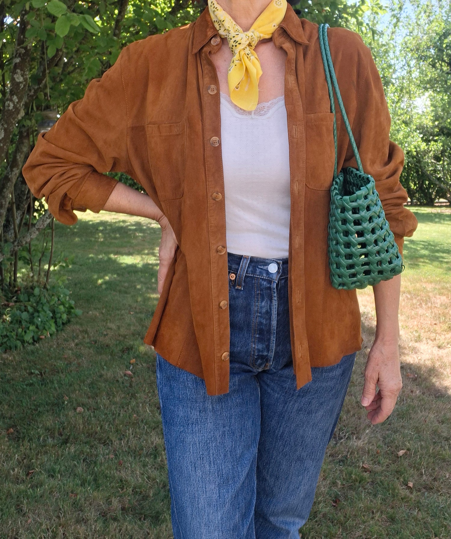 Veste chemise en daim
