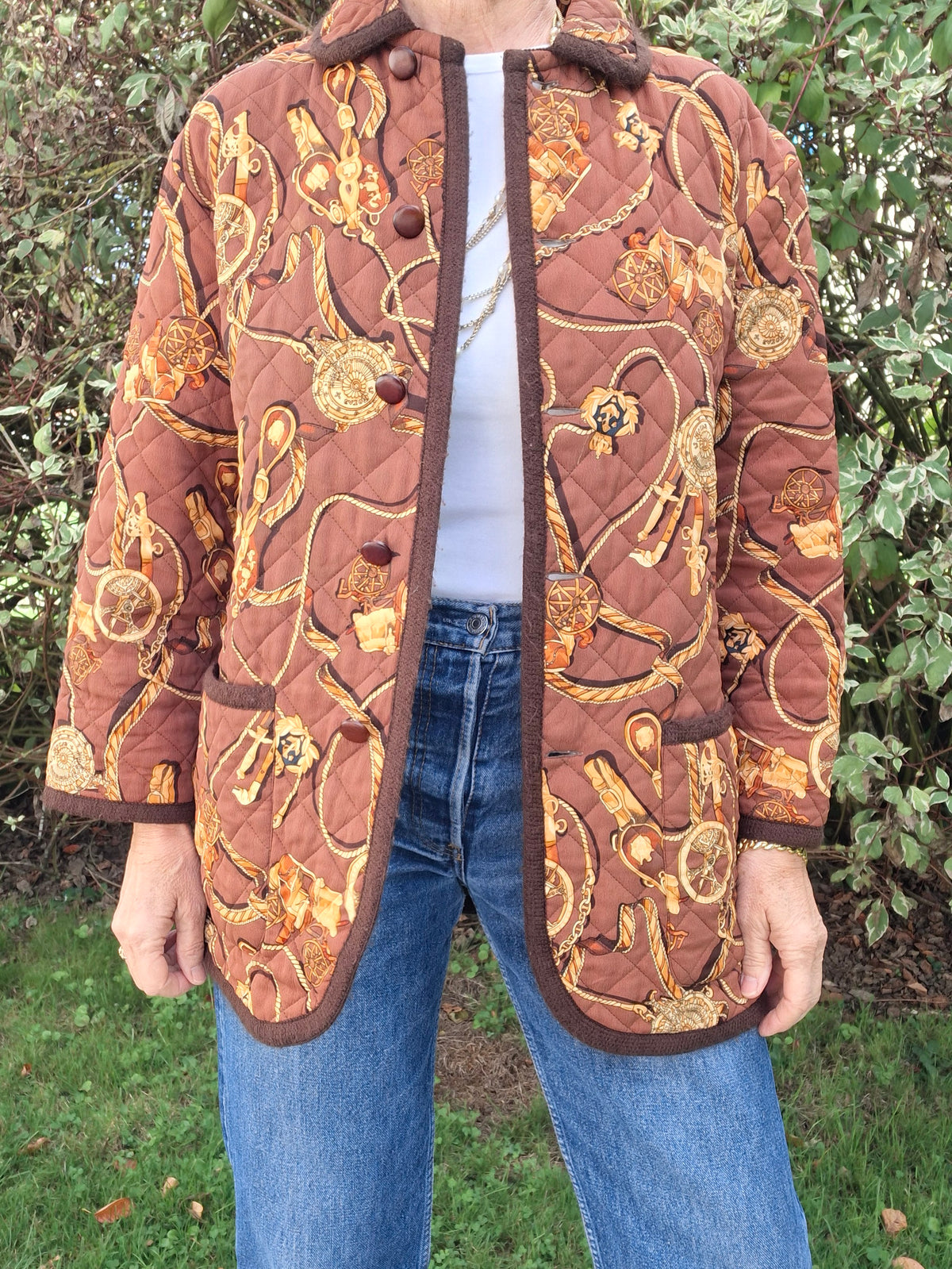 Veste matelassée en soie