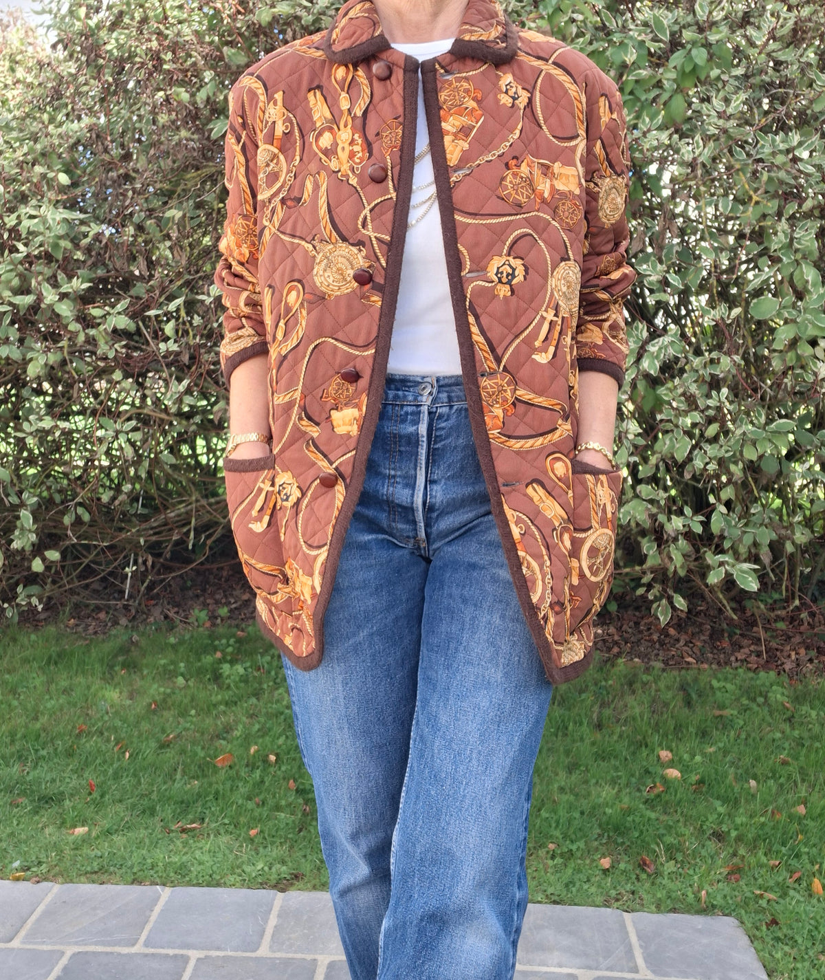 Veste matelassée en soie