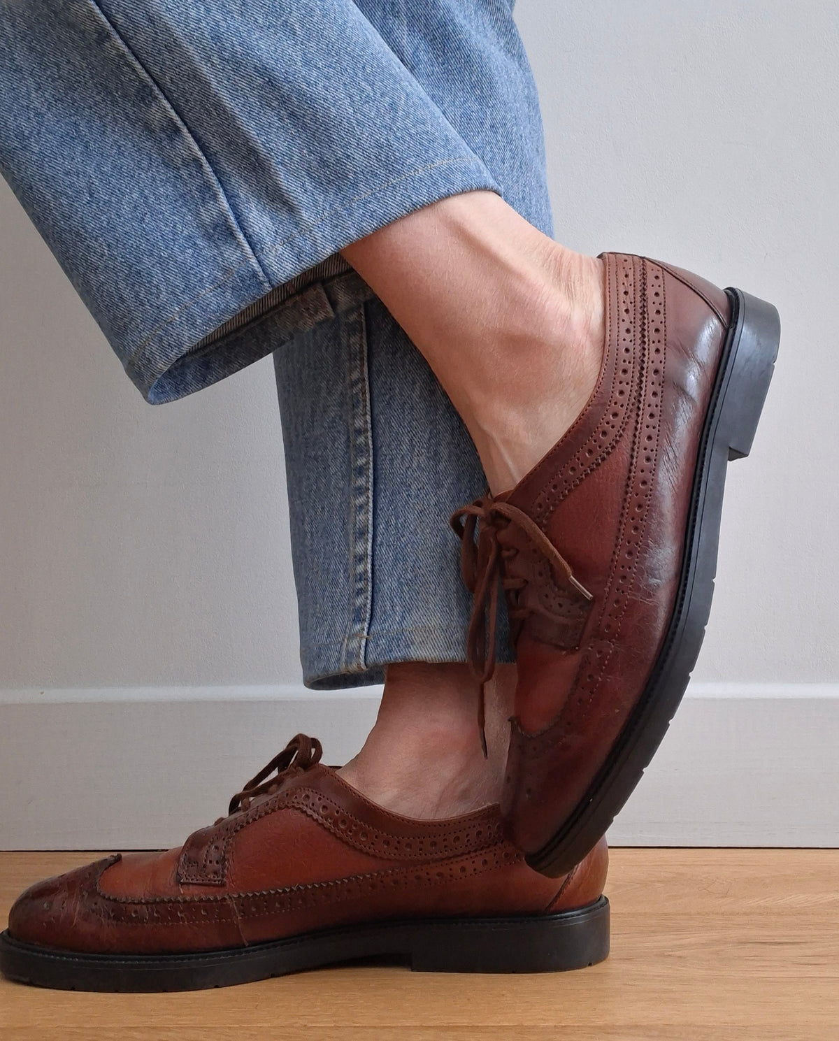Mocassins en cuir Oxford