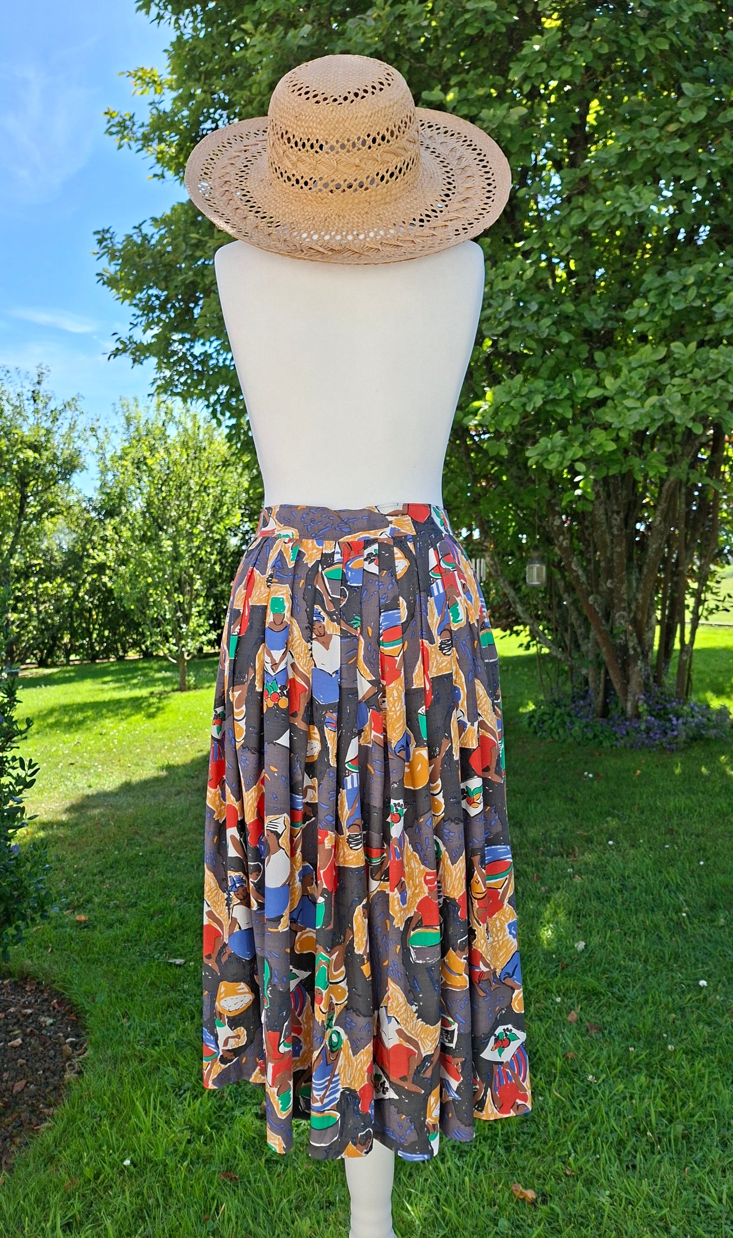 Jupe longue à motifs 90's