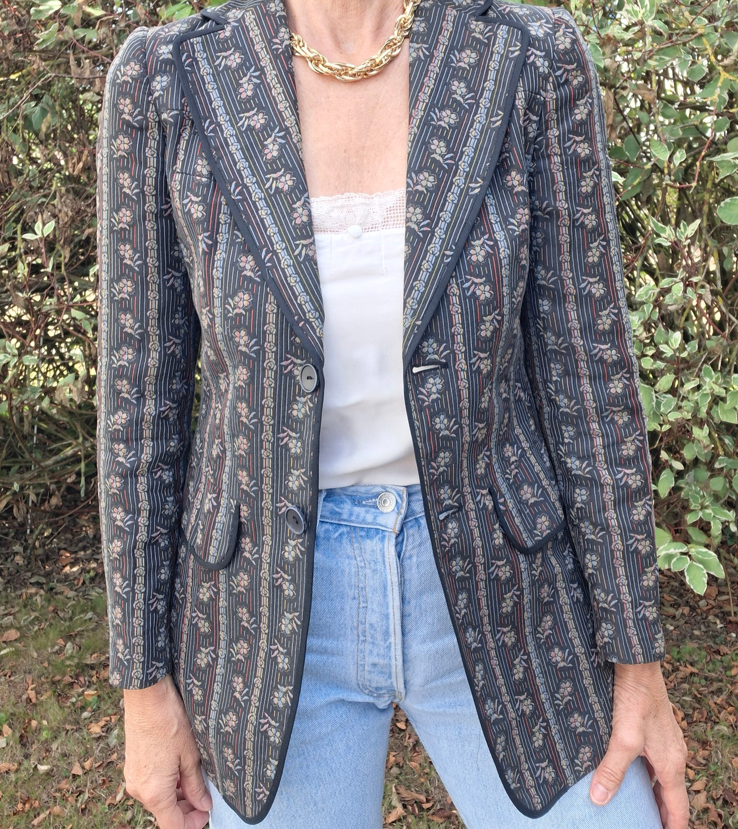 Veste à fleurs Ted Lapidus