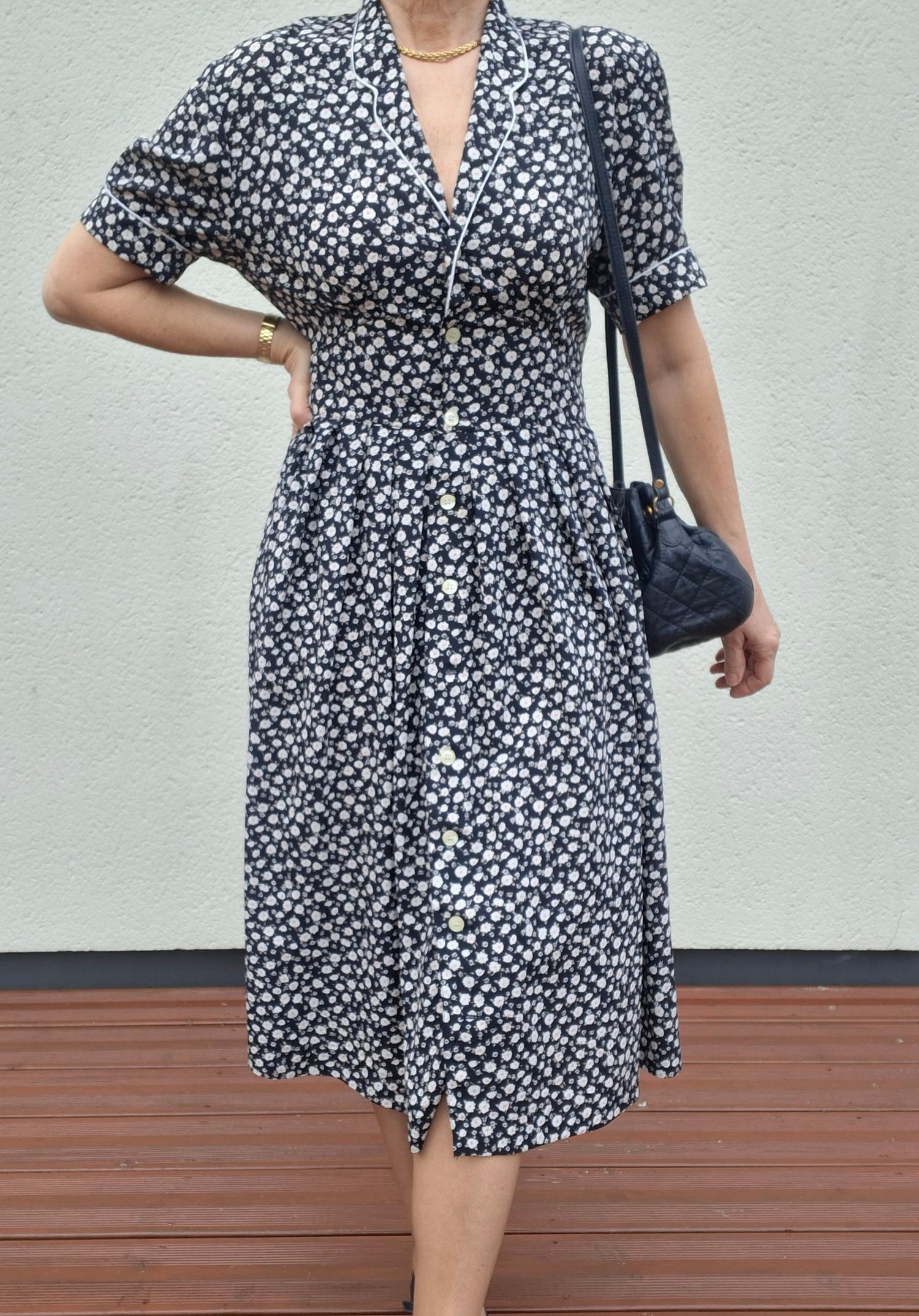 Robe longue à fleurs