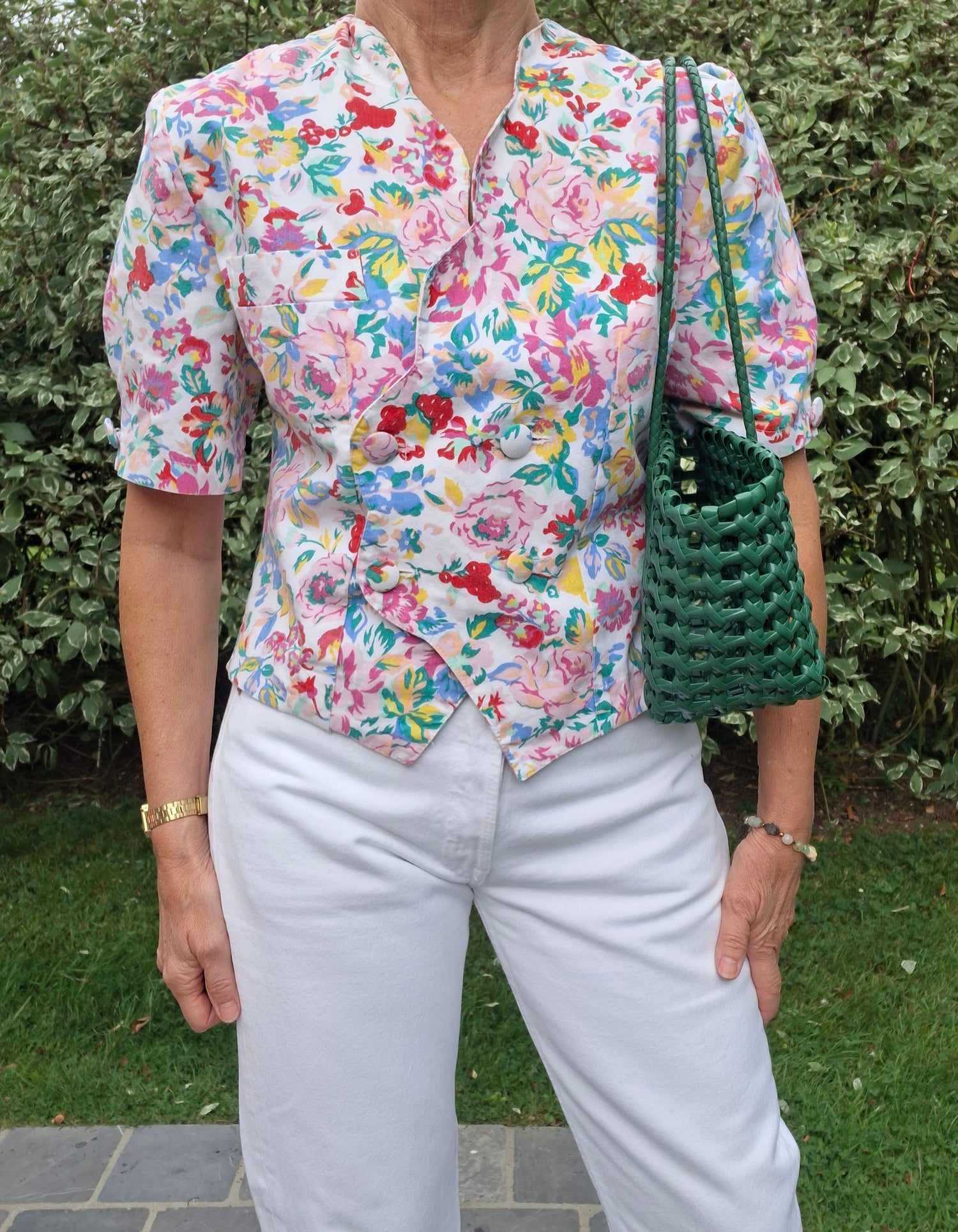 Top à fleurs 90's
