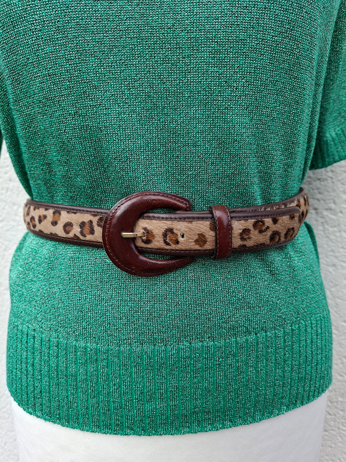 Ceinture en cuir poulain
