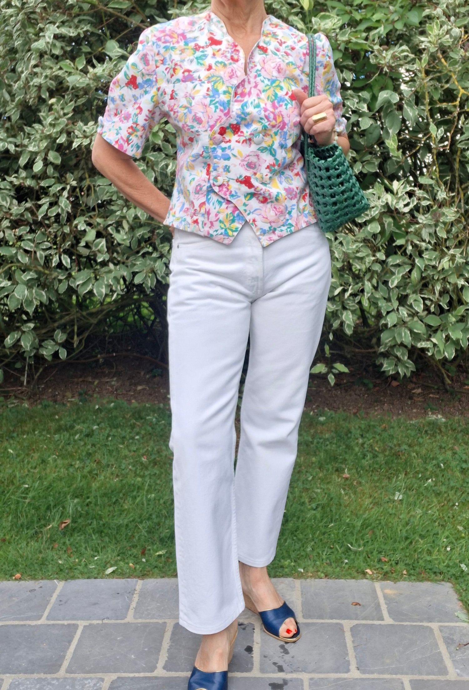 Top à fleurs 90's