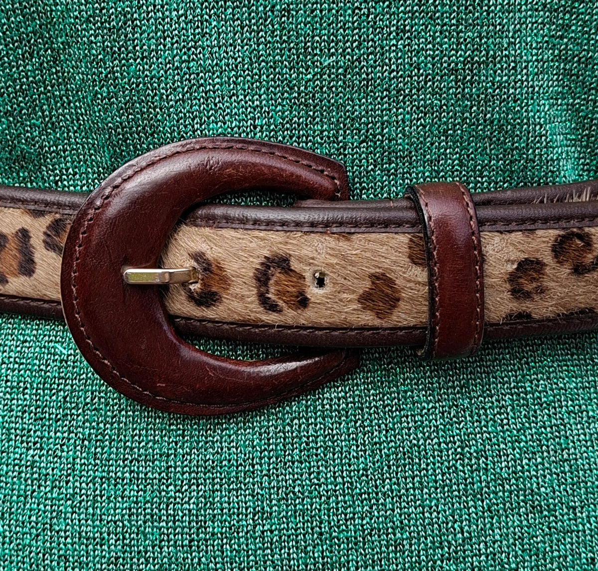 Ceinture en cuir poulain