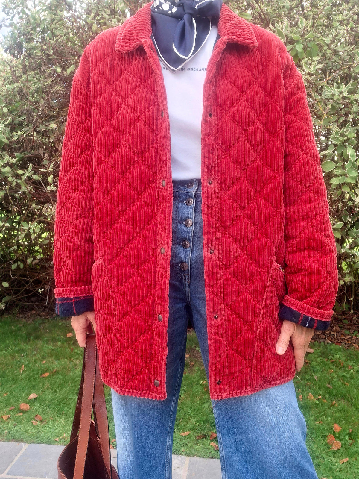 Manteau en velours et laine
