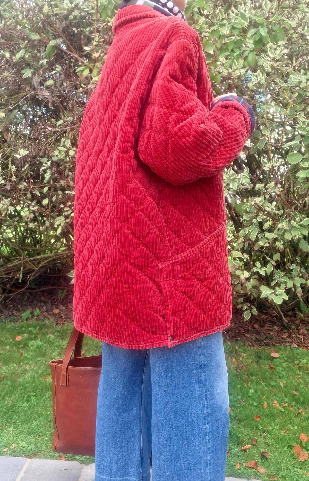 Manteau en velours et laine