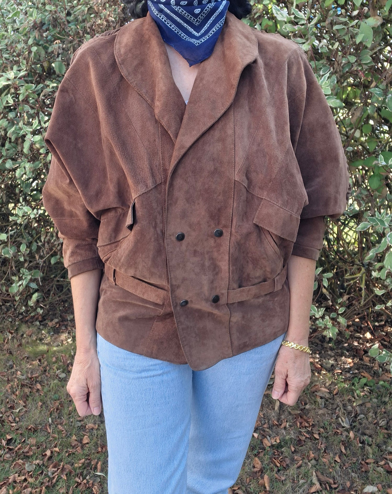 Veste en daim 80's