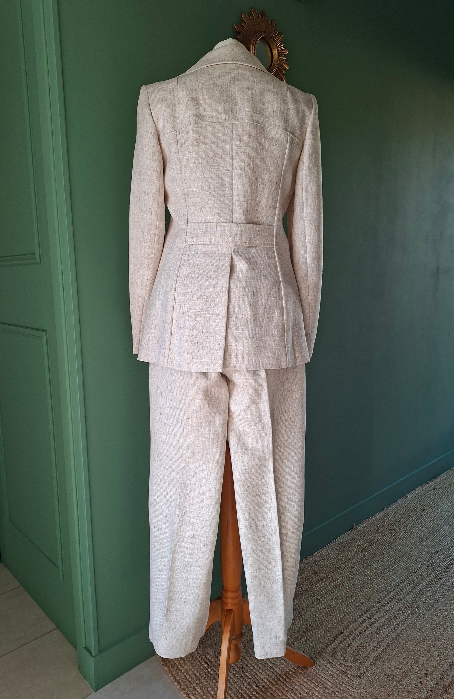 Pantalon flare en lin 90's