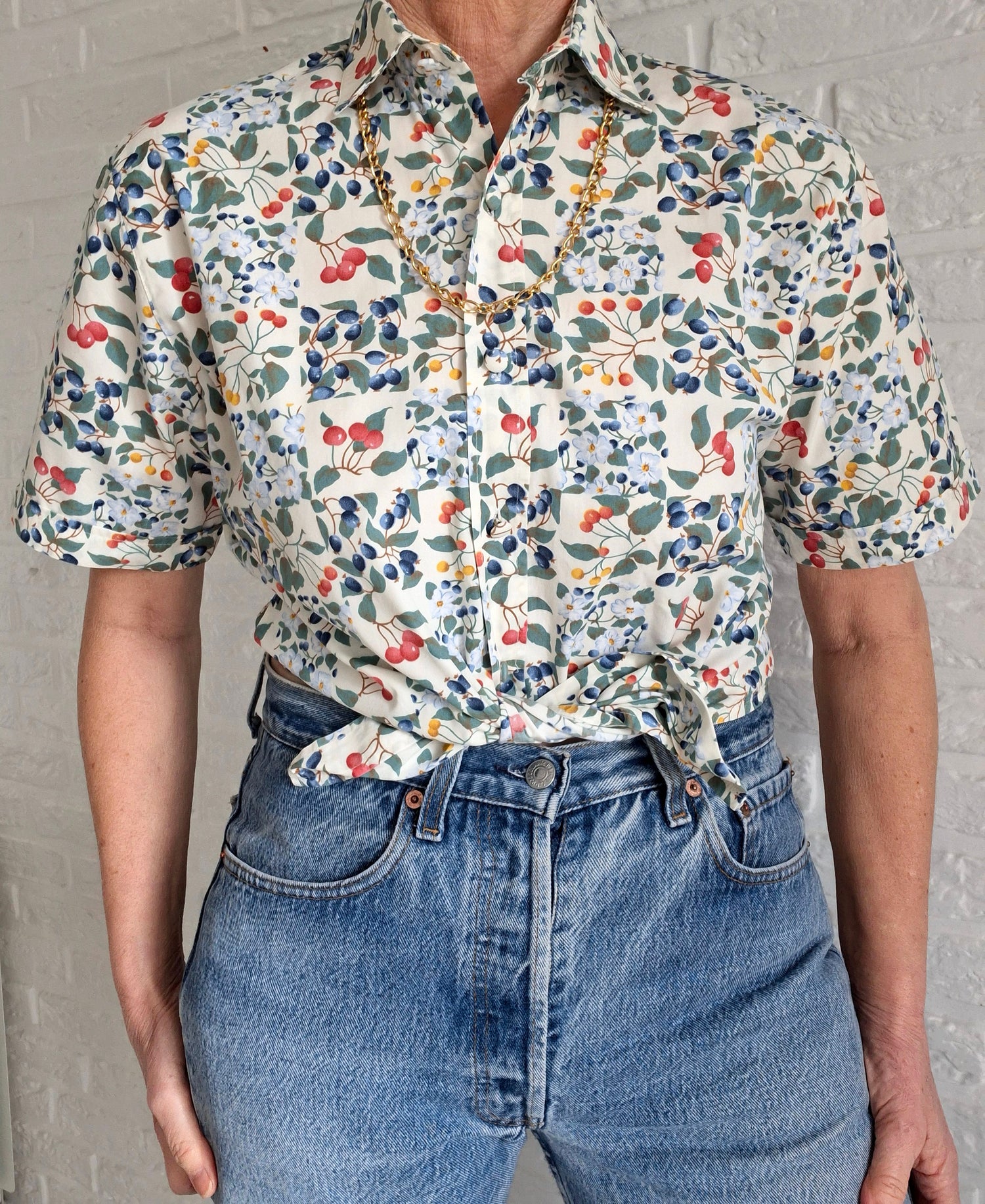 Chemise à fleurs