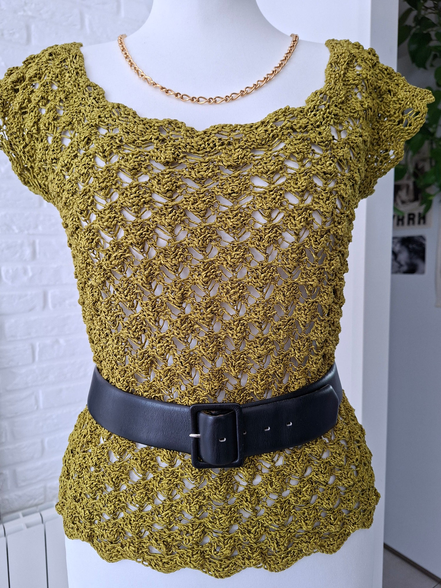 Ceinture en cuir noir