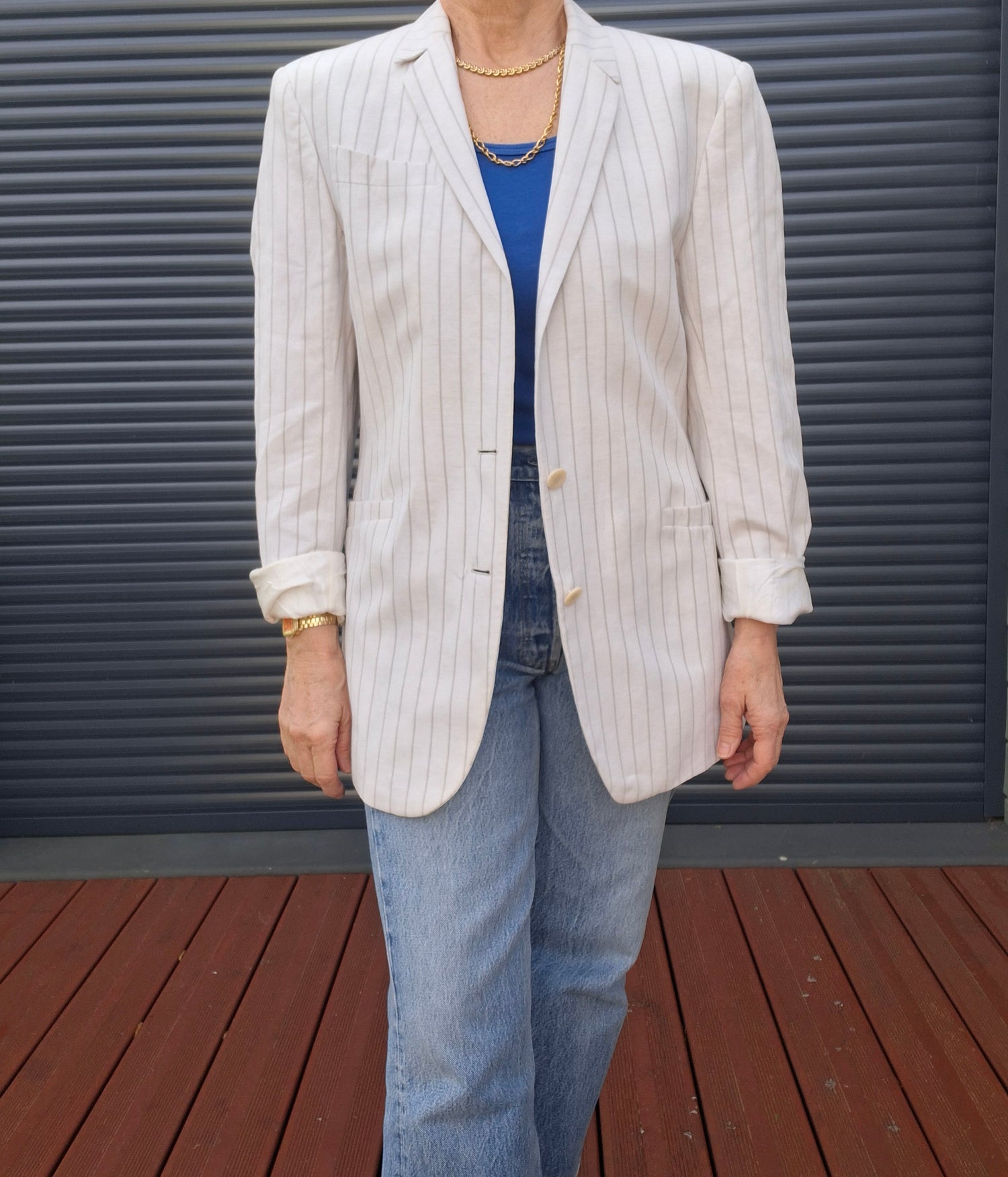 Blazer en lin Thierry Mugler