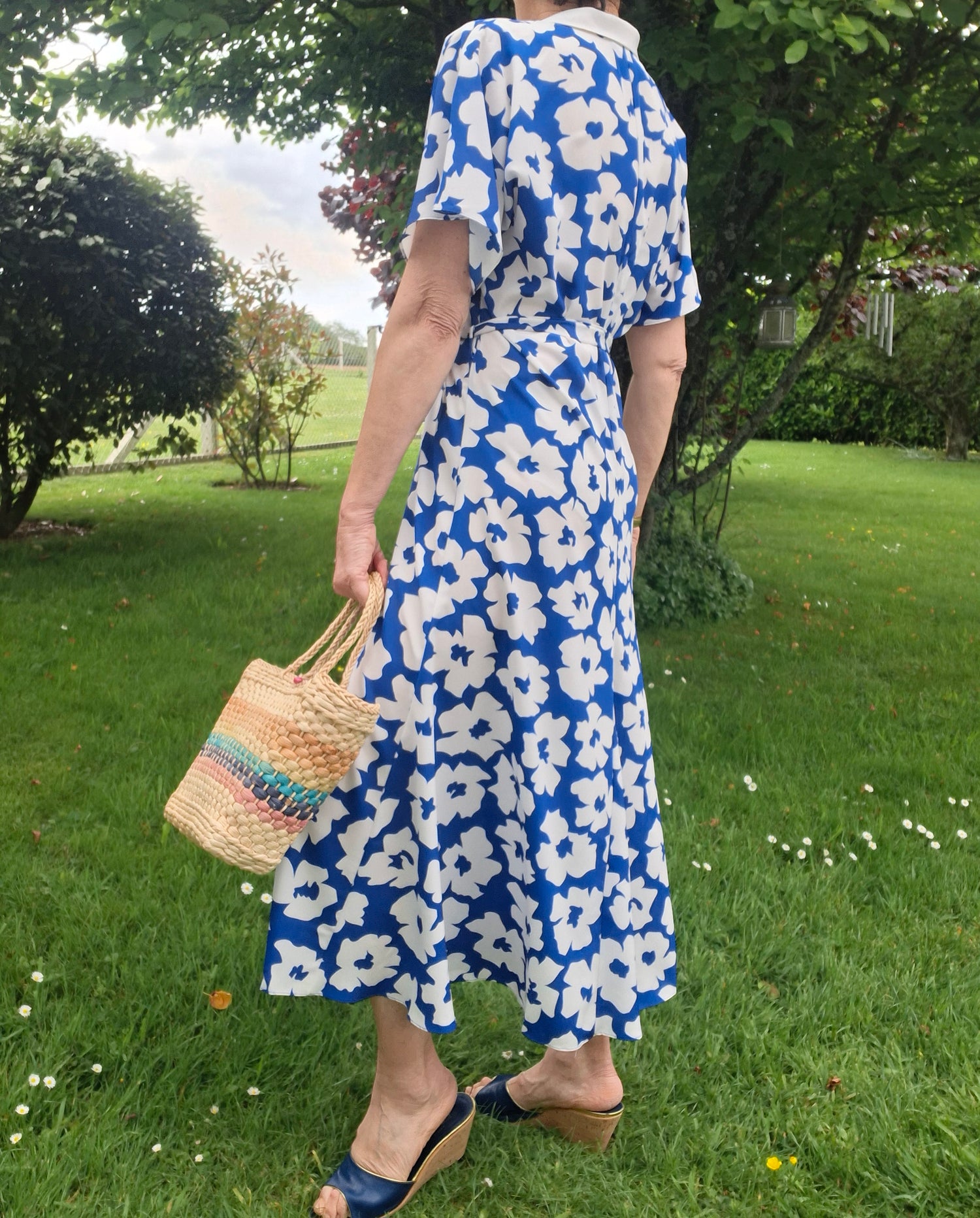 Robe longue à fleurs