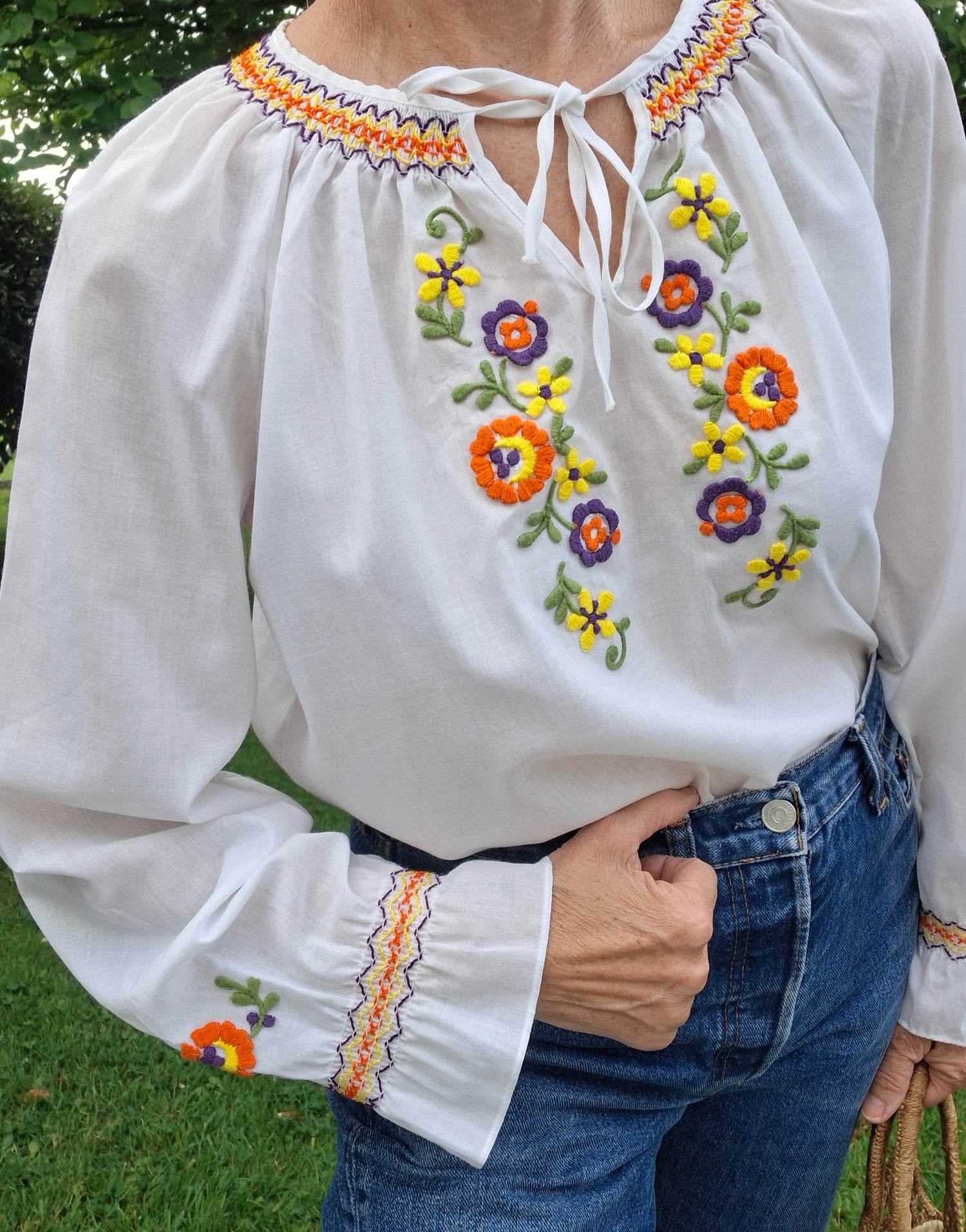 Blouse Hongroise à fleurs